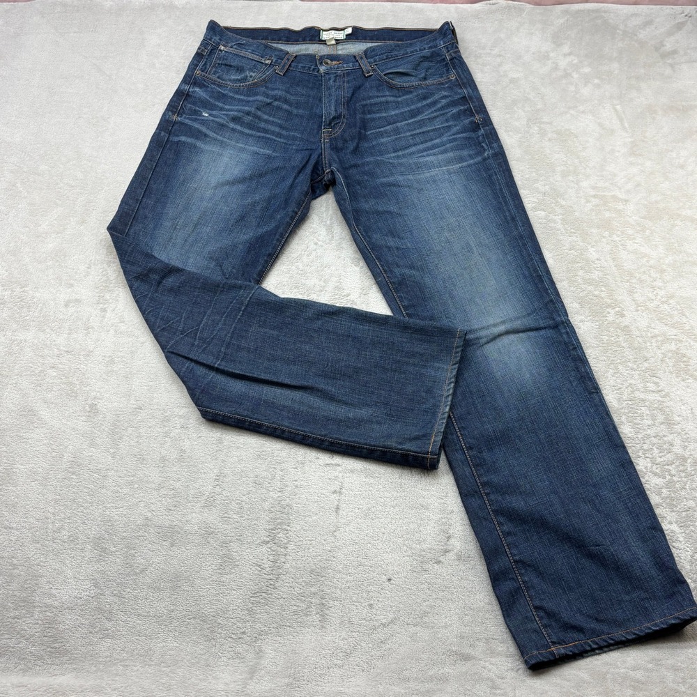 Lucky Brand Jeans Mens 33x32 Blue Steve McQueen 221 Straight Leg Limited Edition